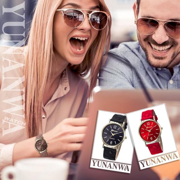 10 Pack Women Men Unisex Platinum Watches Roman Leather Band Analog Quartz Wrist - Picture 6 of 9